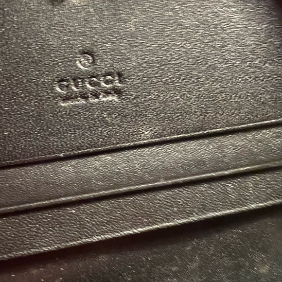 GUCCI Vintage Brown Monogram Leather Wallet EUC - Picture 6 of 10